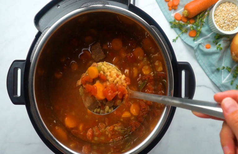 Beef with Barley Soup Instant Pot Recipe
