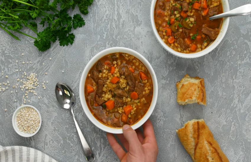 Easy & Healthy Beef with Barley Soup Recipe