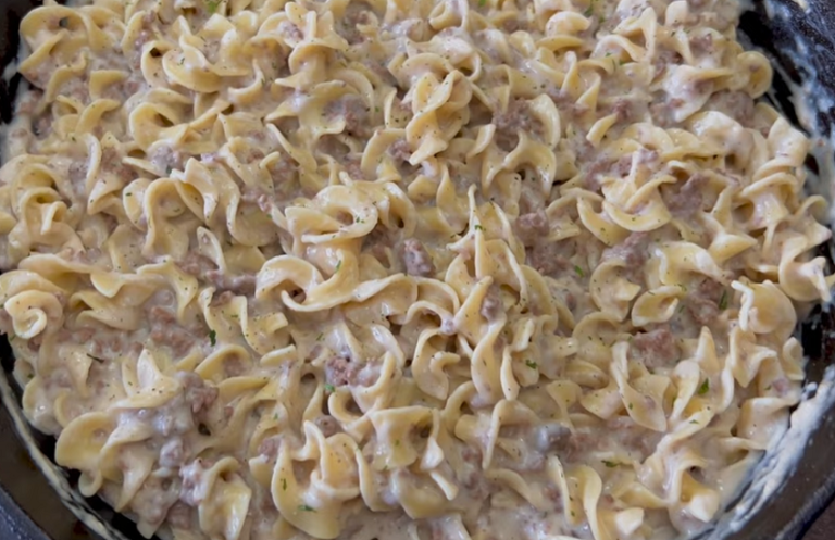 Ground Beef Stroganoff Recipe with Cream of Mushroom Soup