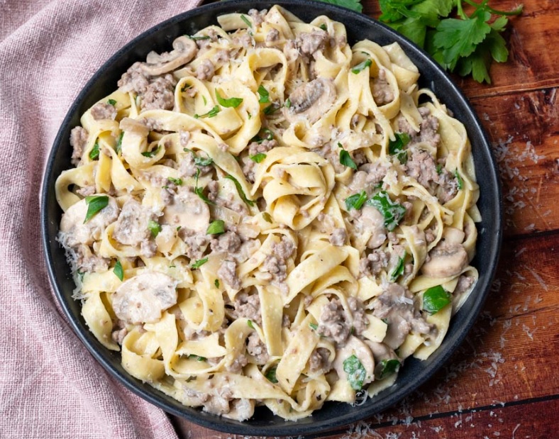 Recipe with Ground Beef And Alfredo Sauce