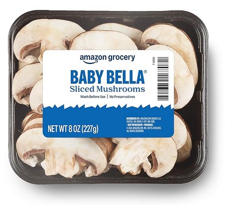 Sliced Baby Bella Mushrooms