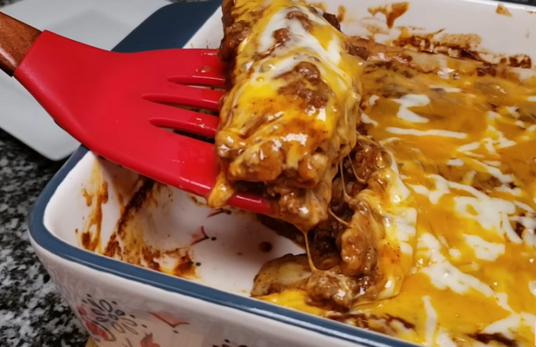 Beef Enchiladas with Cheese Sauce Recipe