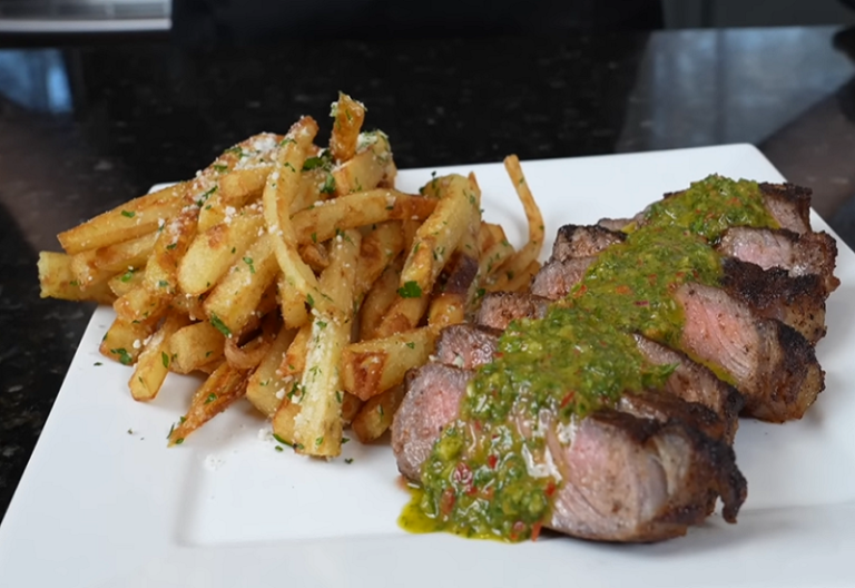 Beef with French Fries
