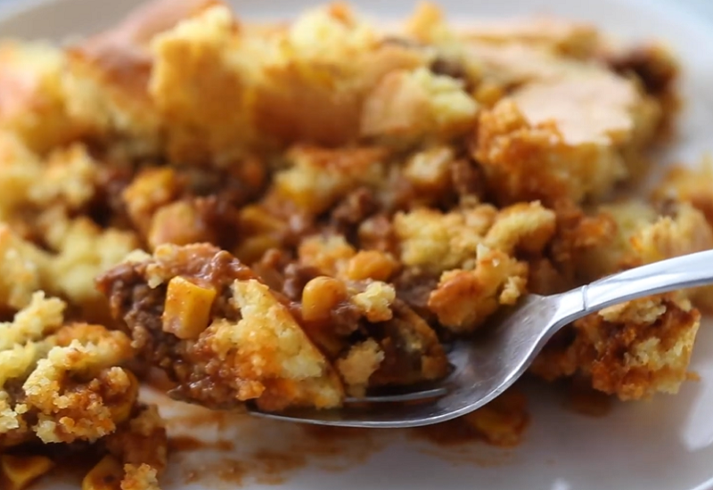 Cornbread and Ground Beef Casserole
