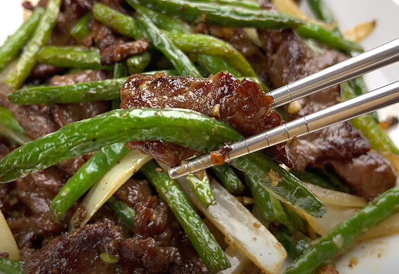 Green Bean And Beef Stir Fry