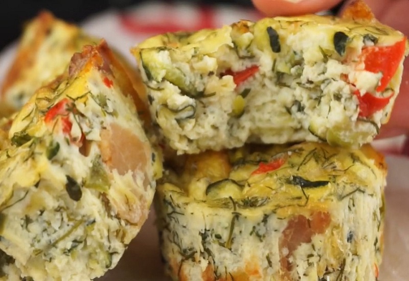 Creamy and Cheesy Zucchini Breakfast Muffins
