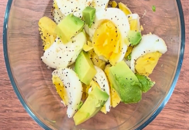 Keto Breakfast with Boiled Eggs