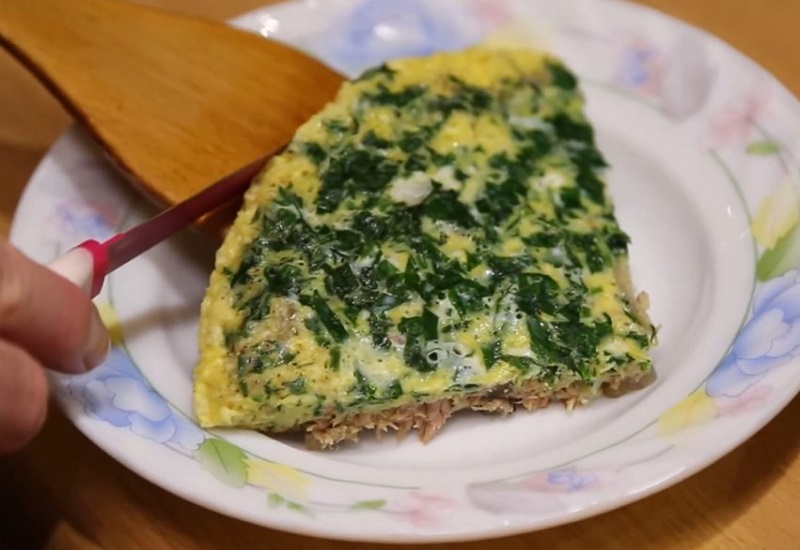 Quick breakfast recipe Tuna omelette