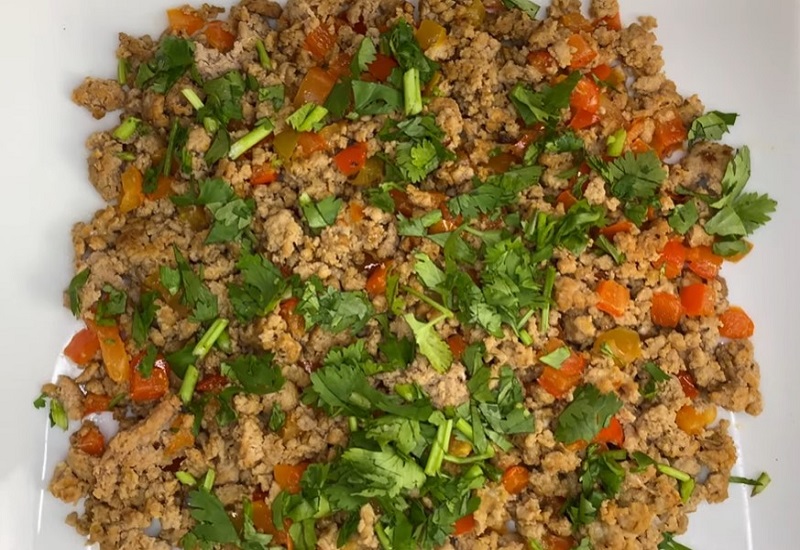 EASY LOW CARB GROUND TURKEY SKILLET