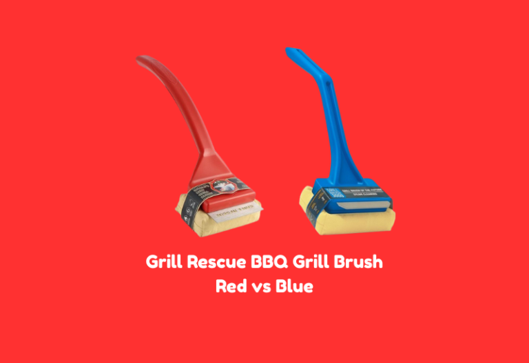 Grill Rescue BBQ Grill Brush Red vs Blue