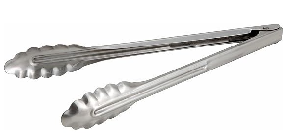 Winco Stainless Steel Coiled Spring Utility Tong